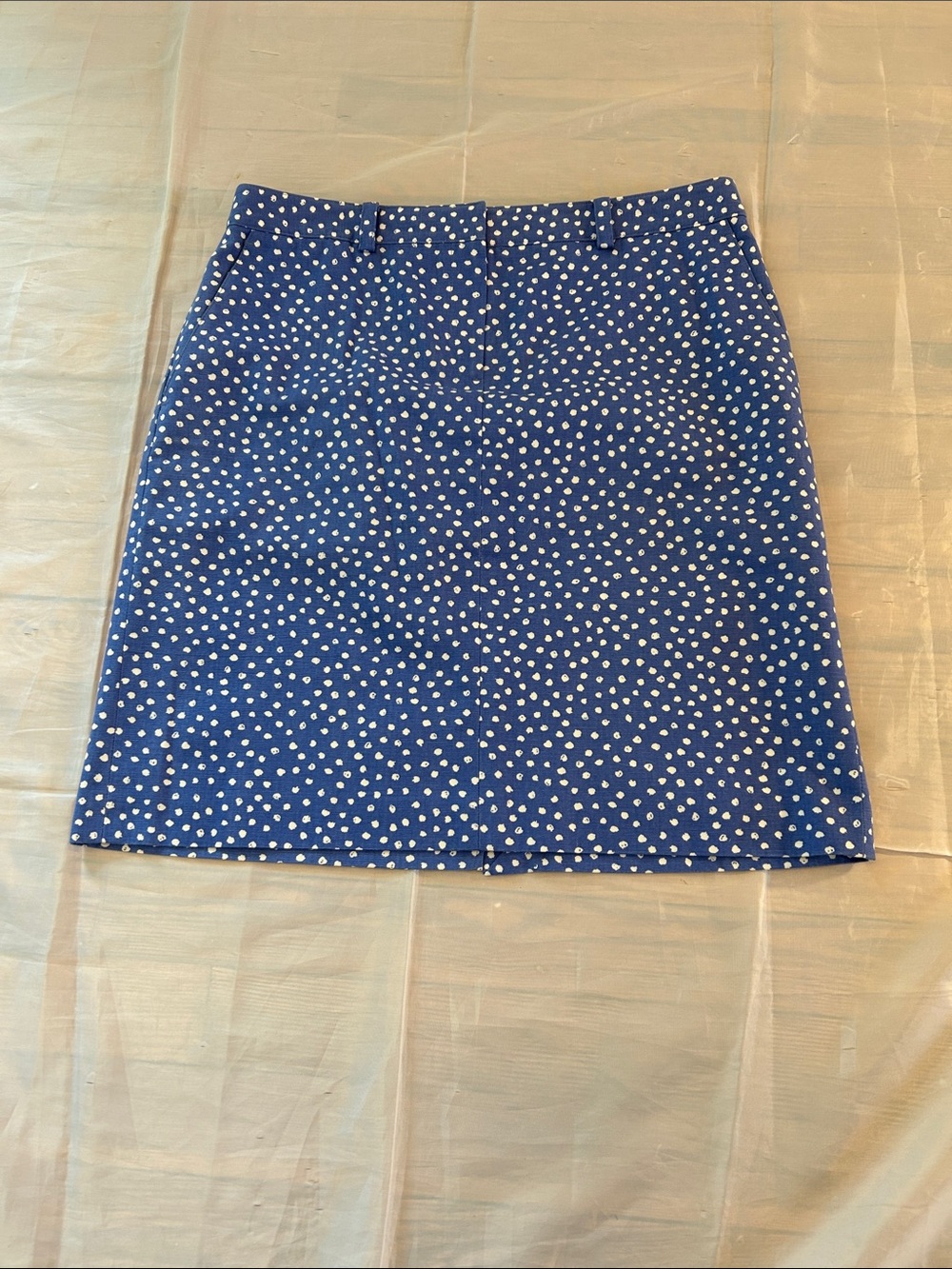 Blue Polka Dot Skirt